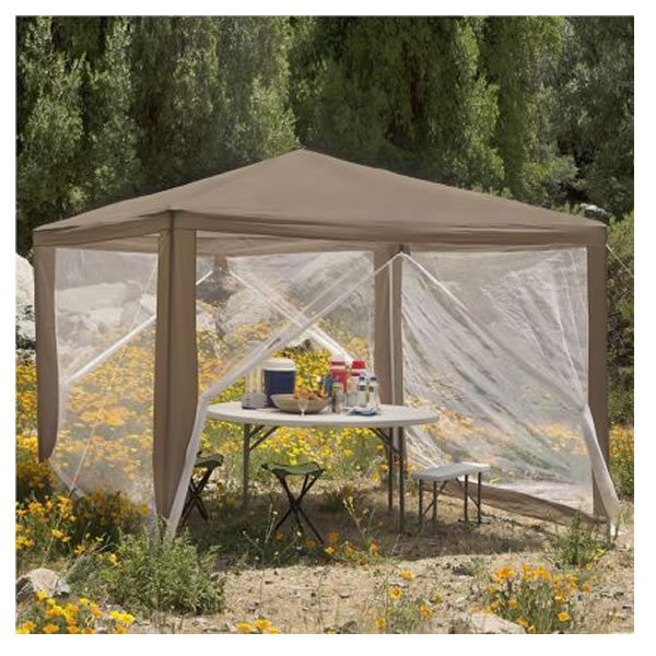 Toldo Comedor De 300 x 300 cm Con Malla Klimber Taupe SMAC