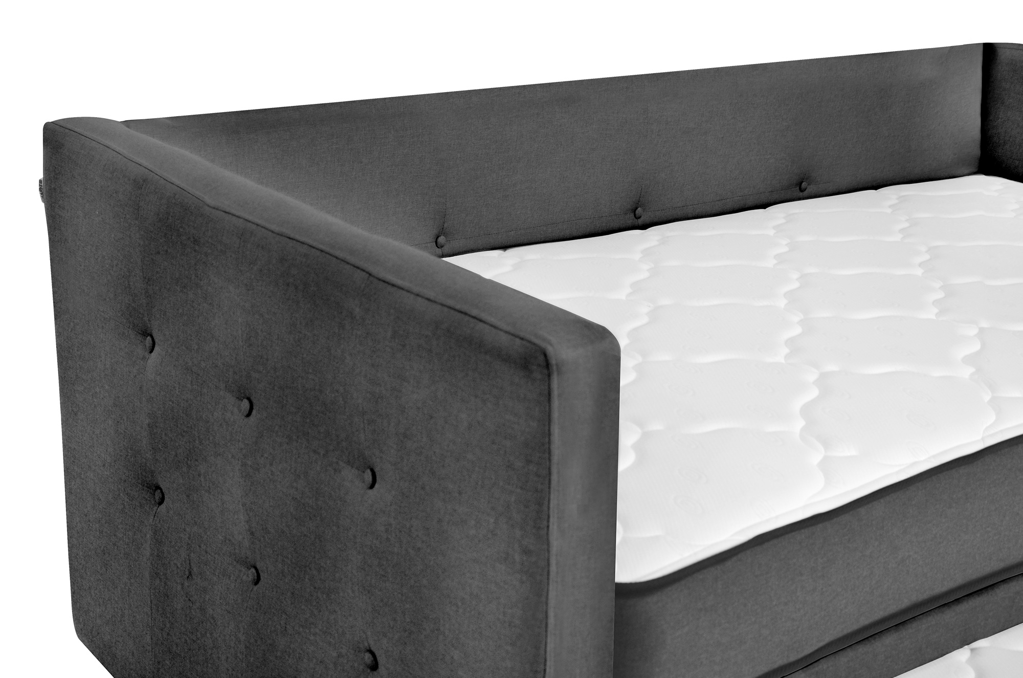 Stark Cama Doble Incluye 2 Colchones Individual Lino Gris Oxford. El envío cubre un 80% de Territorio Nacional