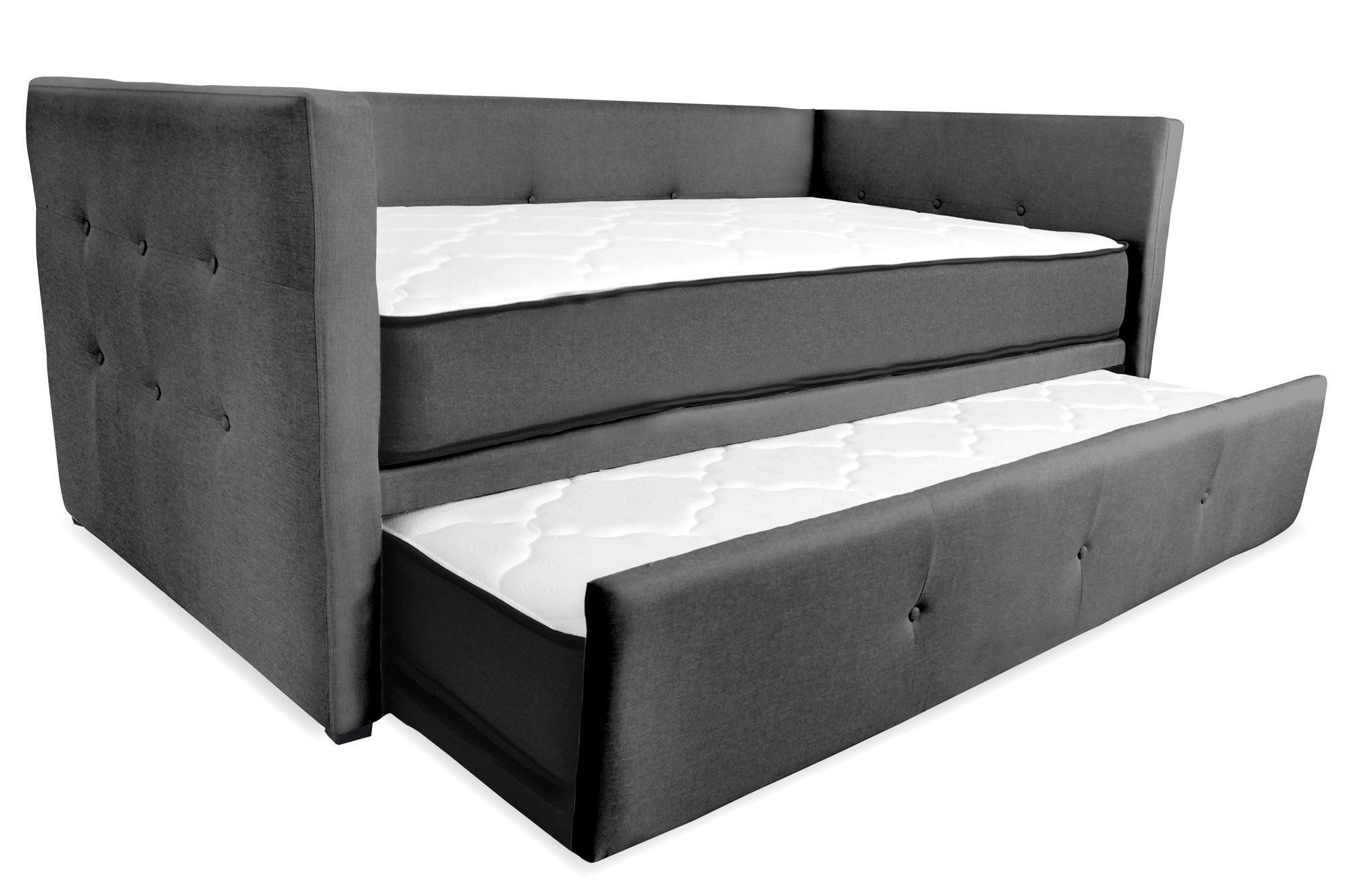 Stark Cama Doble Incluye 2 Colchones Individual Lino Gris Oxford. El envío cubre un 80% de Territorio Nacional