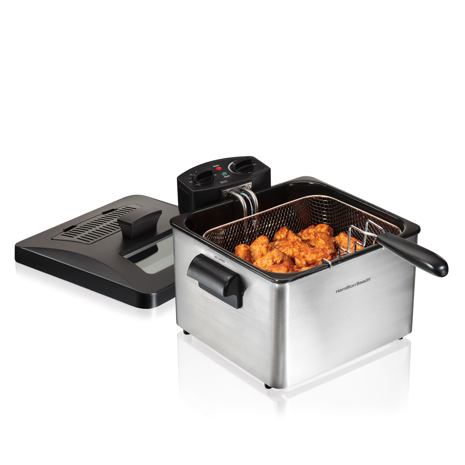 Freidora eléctrica Aceite HAMILTON BEACH 35034 2 cestas 2.8L