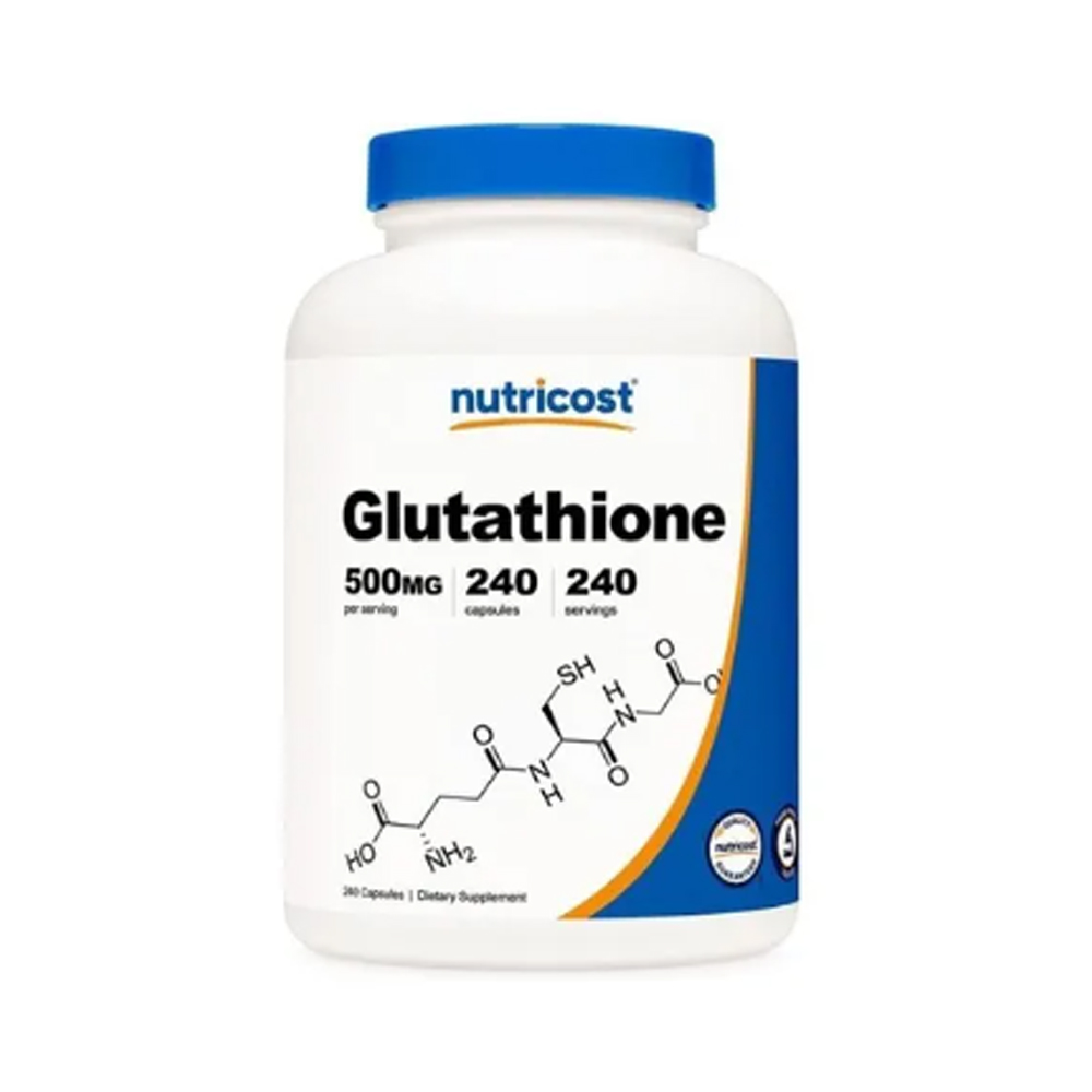 L Glutation 500mg Nutricost 240 capsulas Antioxidante 
