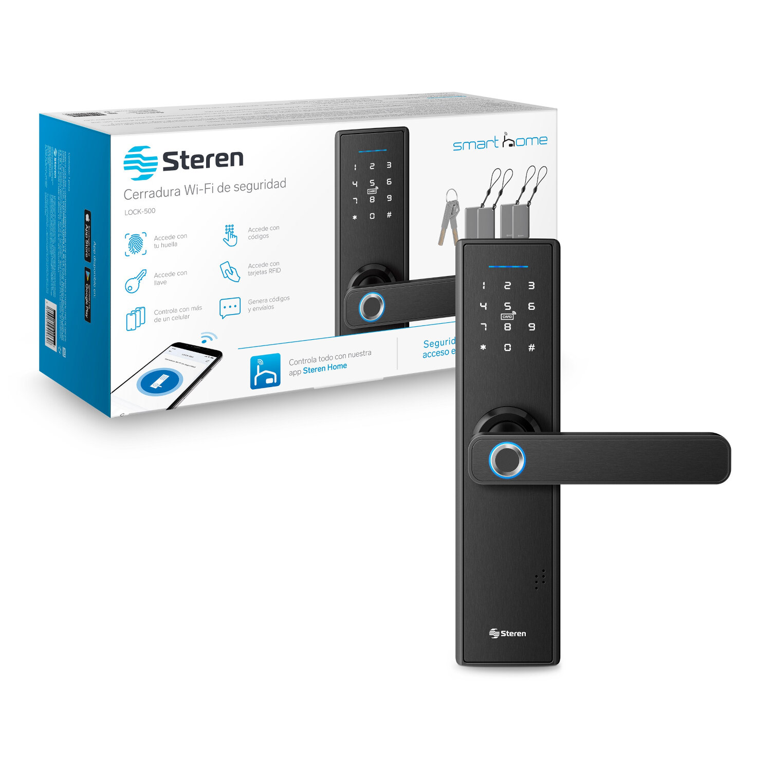 Cerradura digital Wi-Fi* de seguridad Lock-500