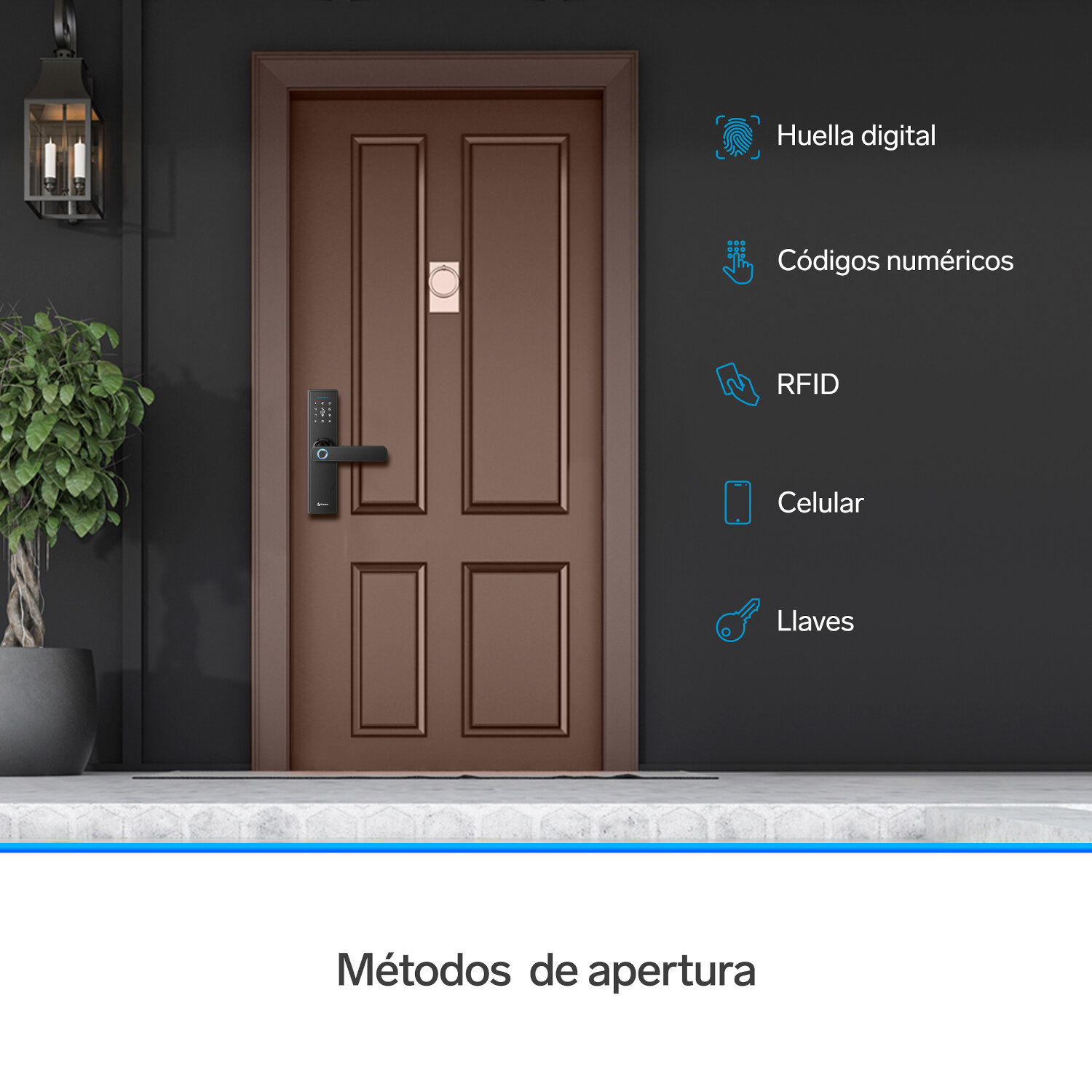 Cerradura digital Wi-Fi* de seguridad Lock-500