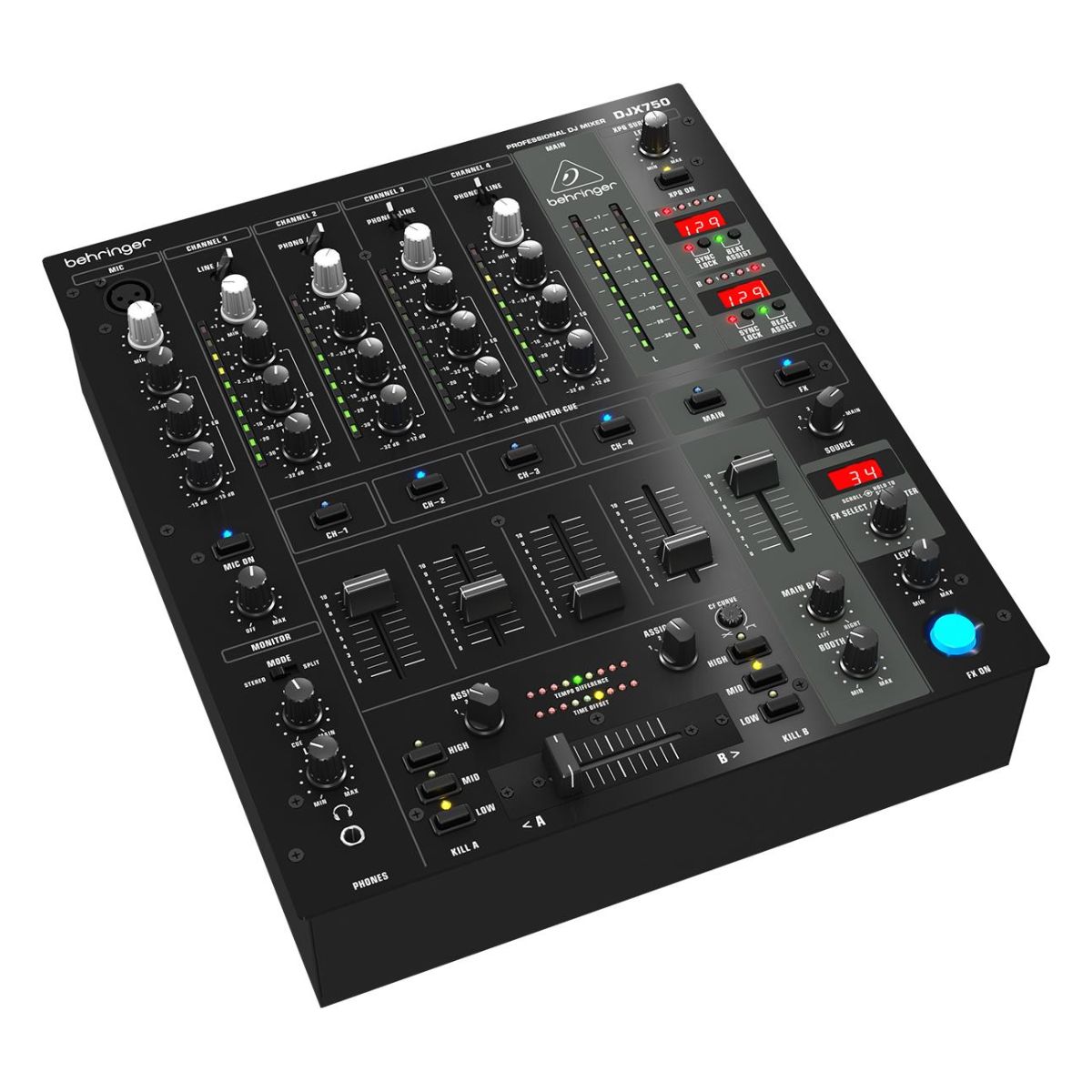 Mezcladora Dj Behringer Djx750 5 Canales Efectos Digitales.
