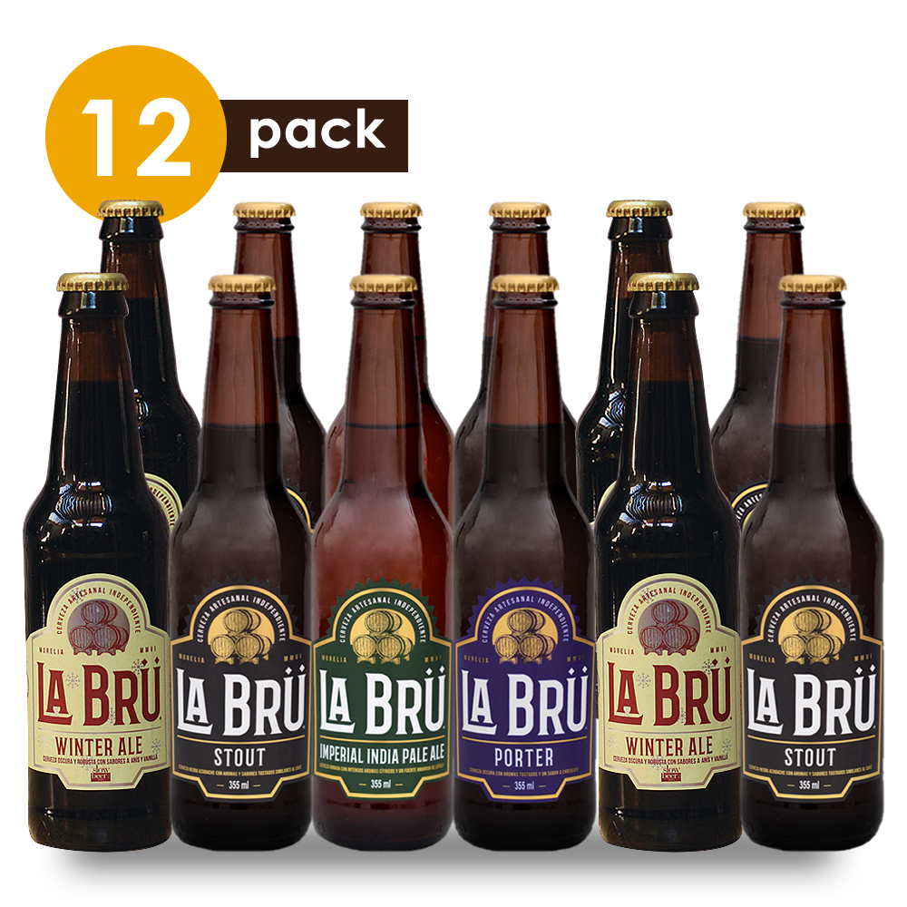 Cerveza Artesanal La Brü Cervexxa Beerpack 12