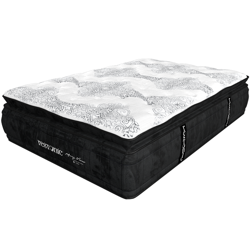 Colchón Matrimonial Restonic Malmo Lenin Con Mega Colchoneta Memory Foam Descanso Premium
