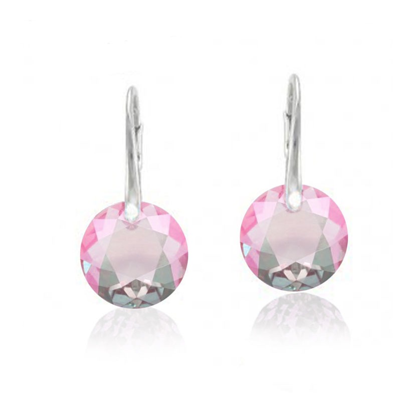 Aretes Colgantes SWAROVSKI CRYSTALS CLASSIC CUT rosa