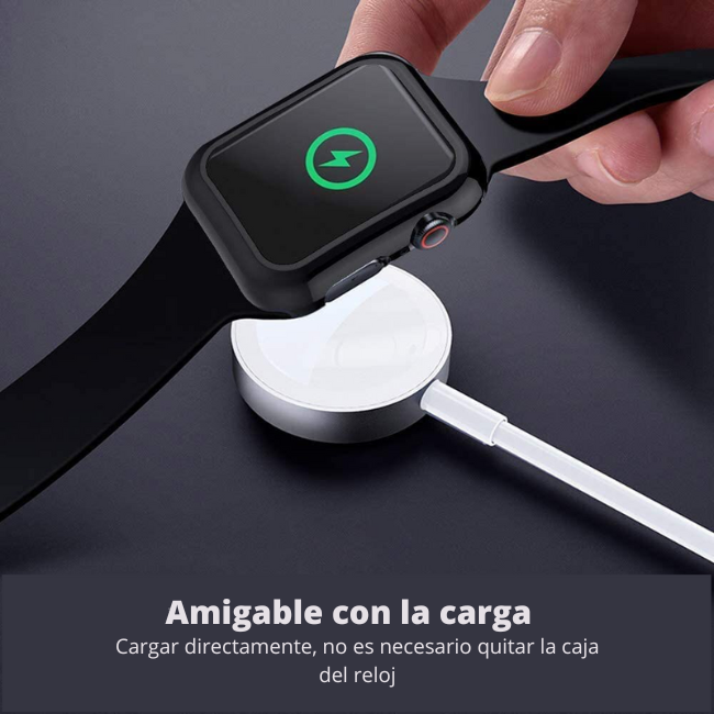 Case para Apple Watch Iwatch Carcasa de 44mm / 45mm con Protector de Pantalla Cristal Templado HD