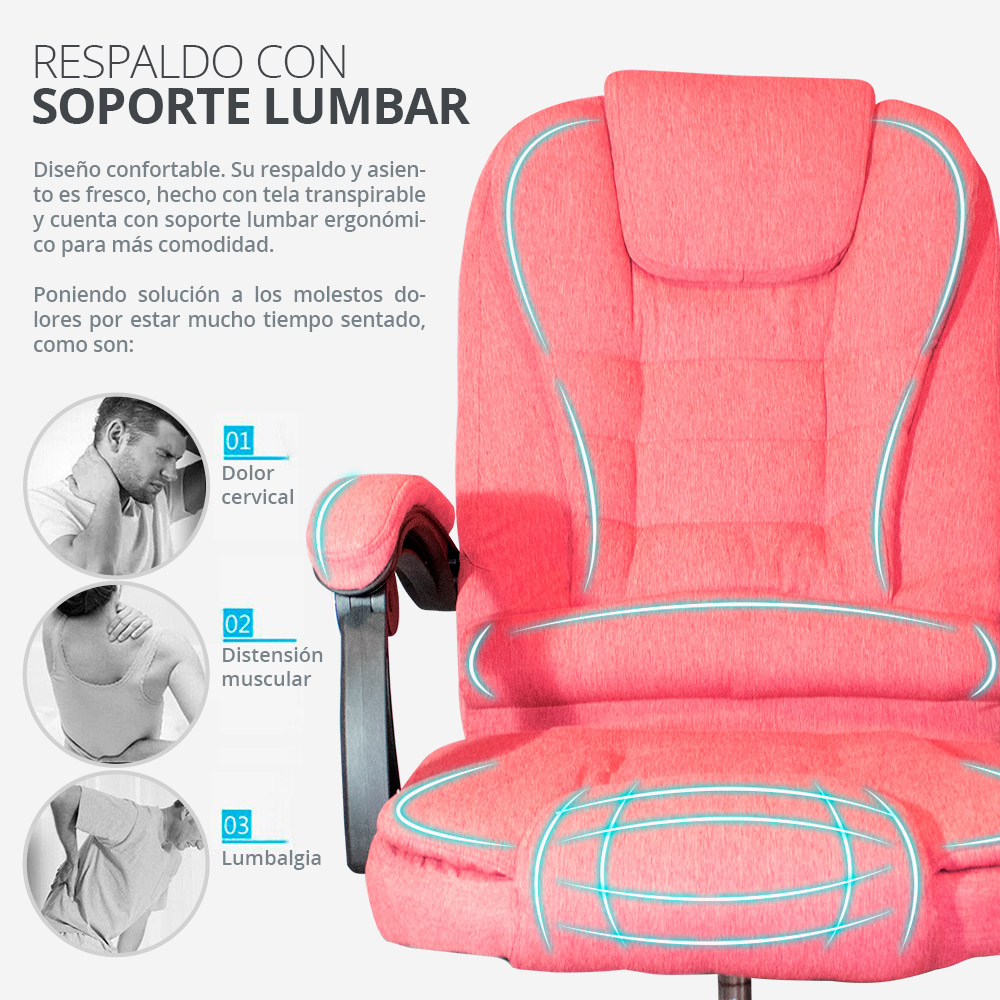 Silla Gamer Sillas De Escritorio Rosas: Ergonómicas Y Funcionales