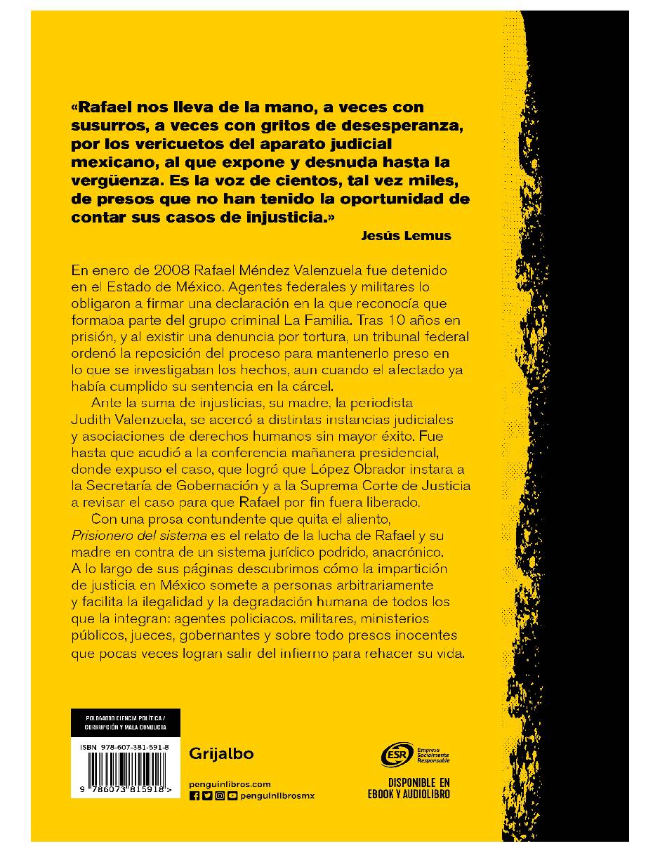 Prisionero del sistema Autor Rafael Méndez Valenzuela