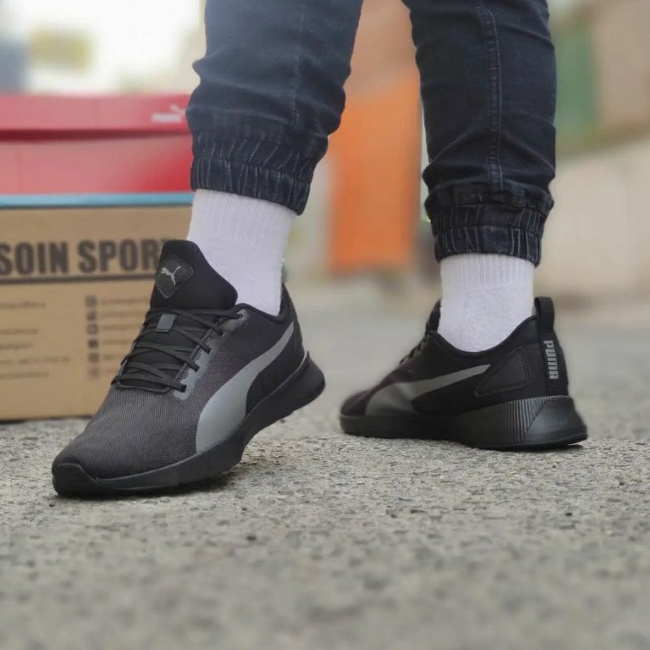 TENIS PUMA FLYER RUNNER MESH NEGRO/HOMBRE 195343 02