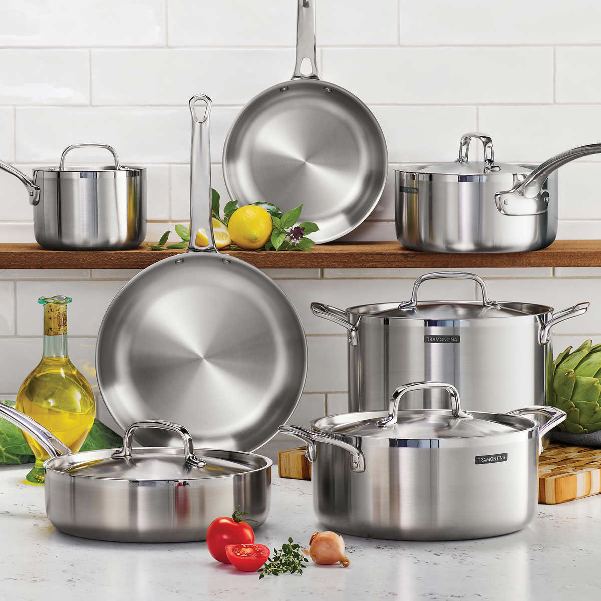 Batería de Cocina De 12 Piezas Acero Tramontina 1596023 CST