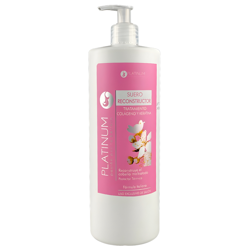 Tratamiento Platinum Suero Reconstructor Colágeno Keratina 1L
