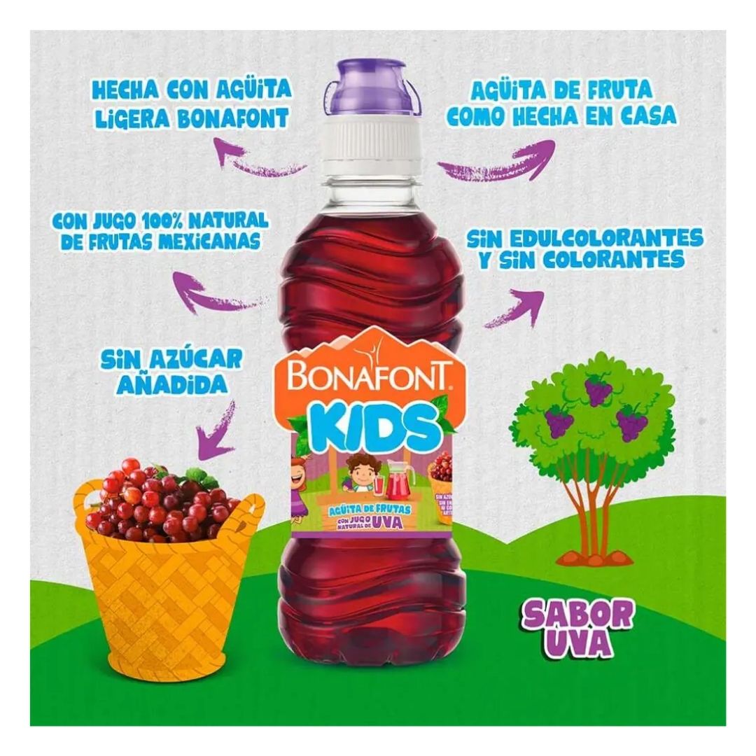 Bonafont Kids 300 Ml 24 Pzs Sabores