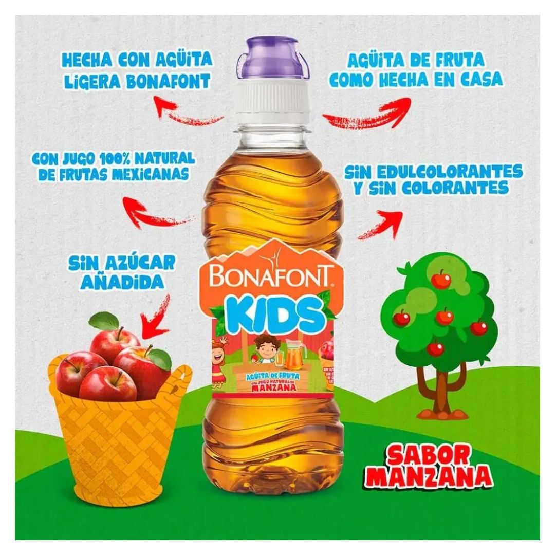 Bonafont Kids 300 Ml 24 Pzs Sabores