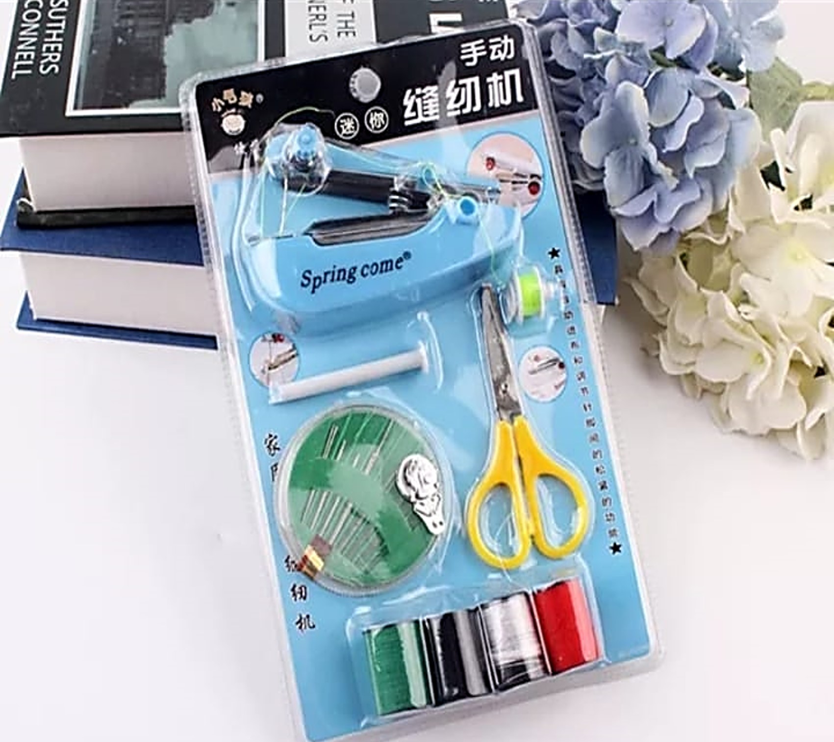 Mini Maquina De Coser Portatil Kit De Costura Bolsillo Hogar