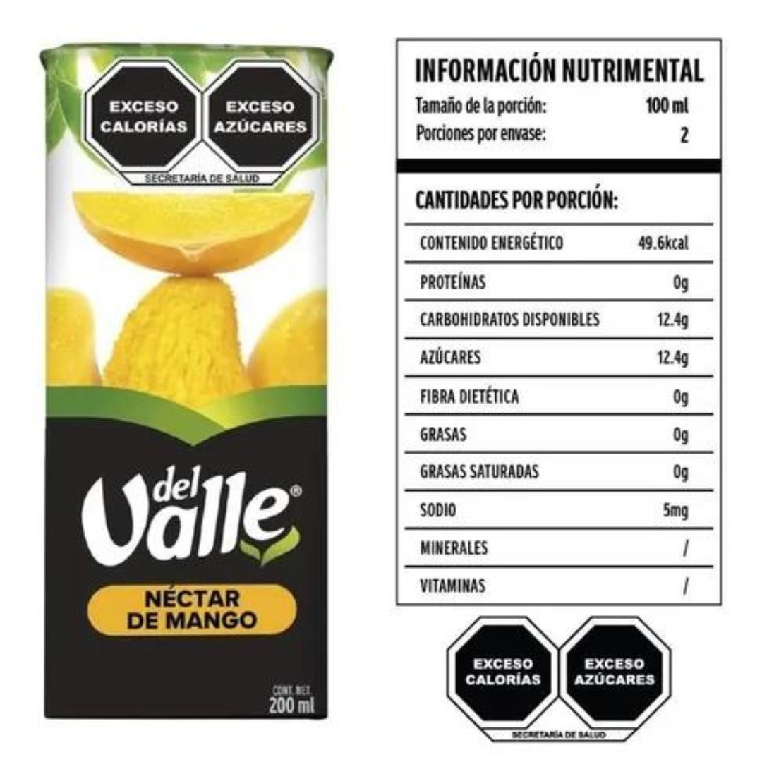 Jugo Del Valle Sabor Nectar De Mango 200 ml