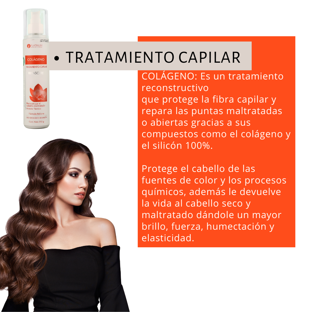 Tratamiento Reconstructor Platinum Rinascere Con Colágeno
