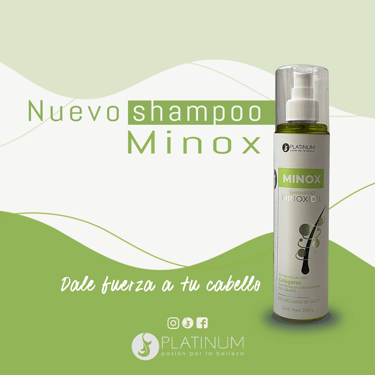 Shampoo Platinum Fomenta El Crecimiento Capilar Con Colageno