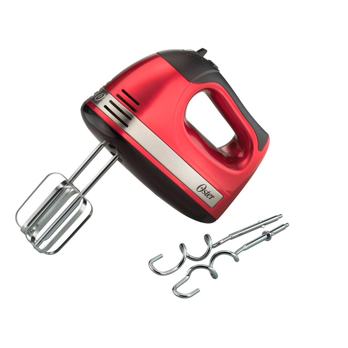 BATIDORA MANUAL 5VEL ROJA/NEGRO/PLATA OSTER MODELO FPSTHM260R-013