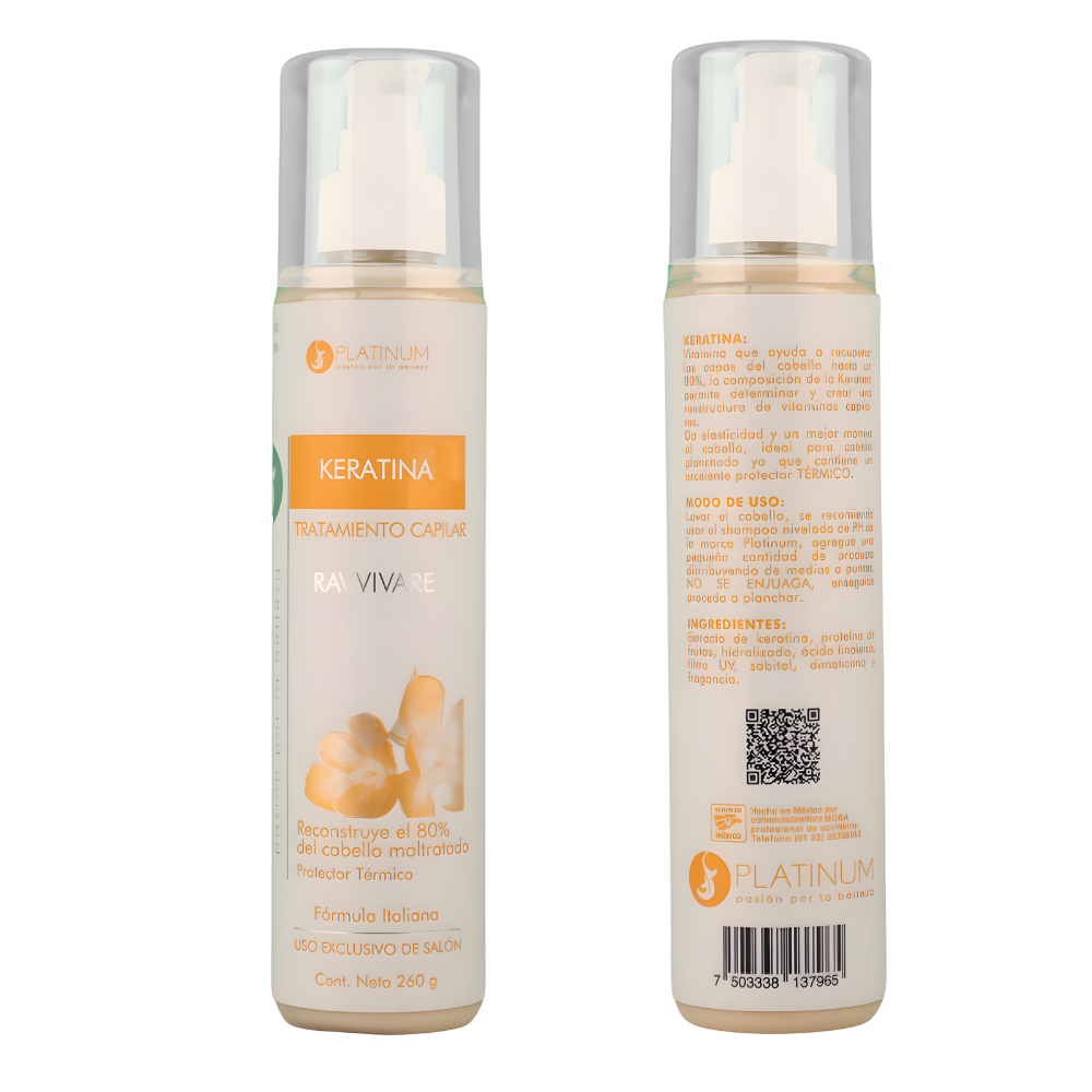 Tratamiento Reparador Capilar Platinum Keratina Protector