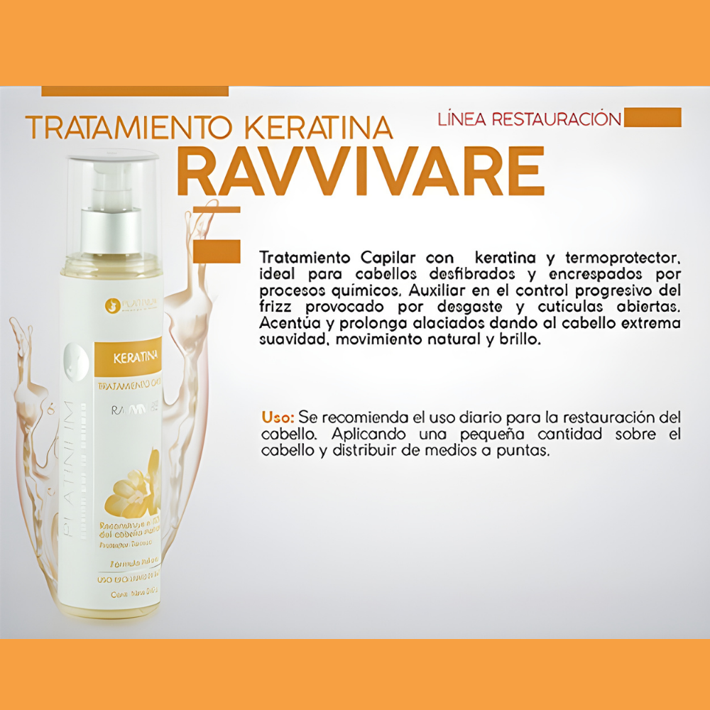 Tratamiento Reparador Capilar Platinum Keratina Protector