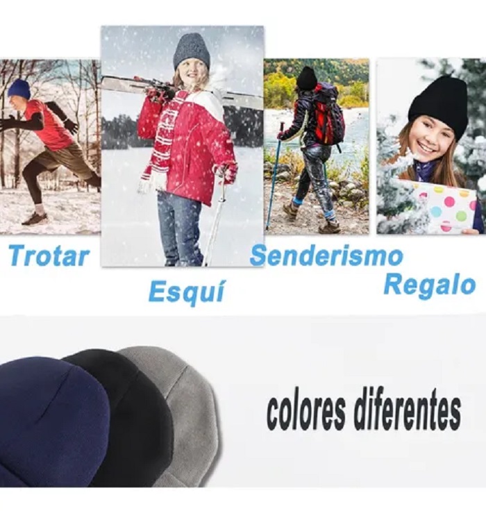 4 Piezas gorro Bonete Beanie Gorra Skate Hipster