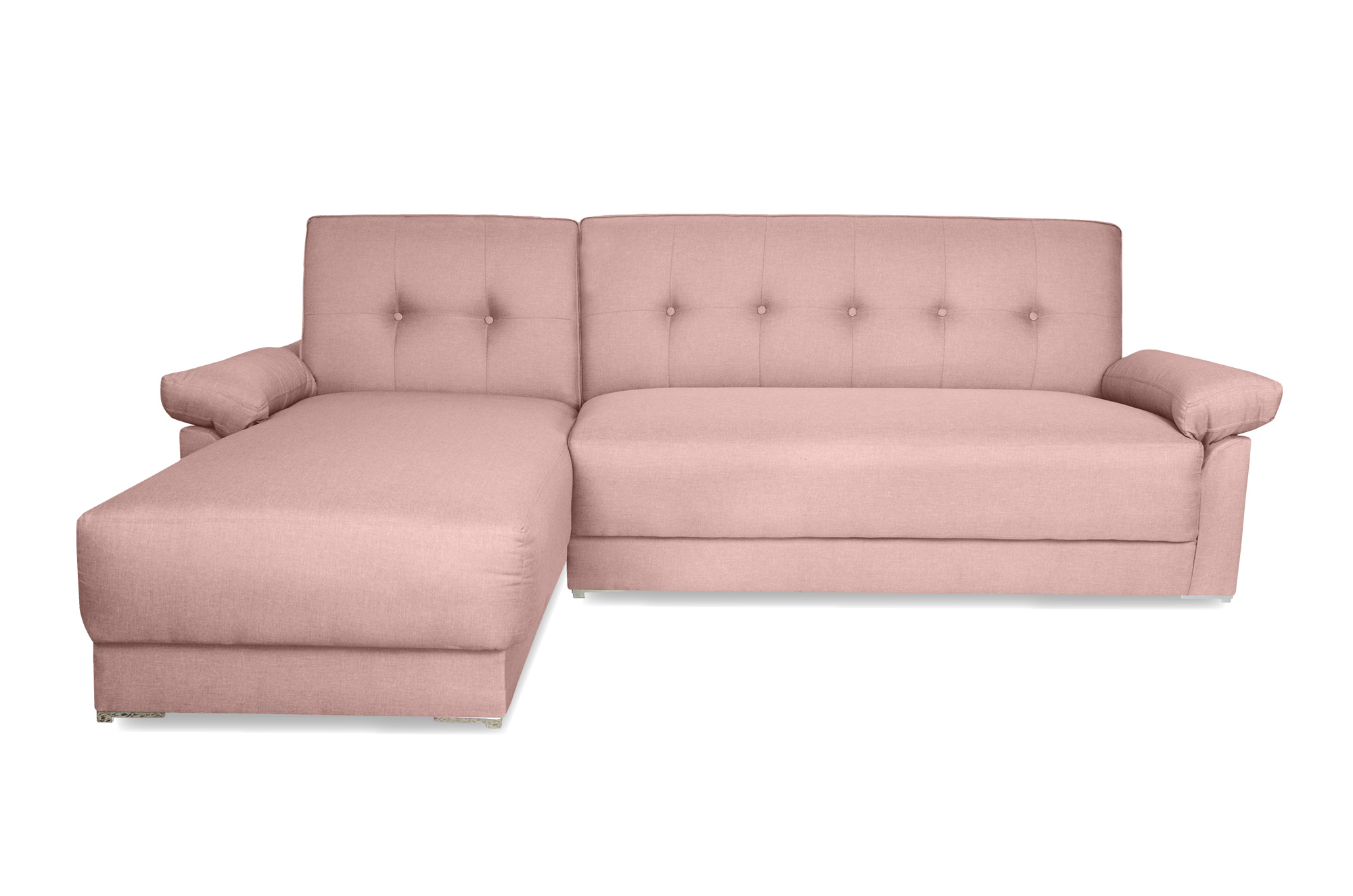 Galiano Sala Esquinera Convertible Sofá Cama Matrimonial Lino Palo de Rosa. El envío cubre un 80% de Territorio Nacional