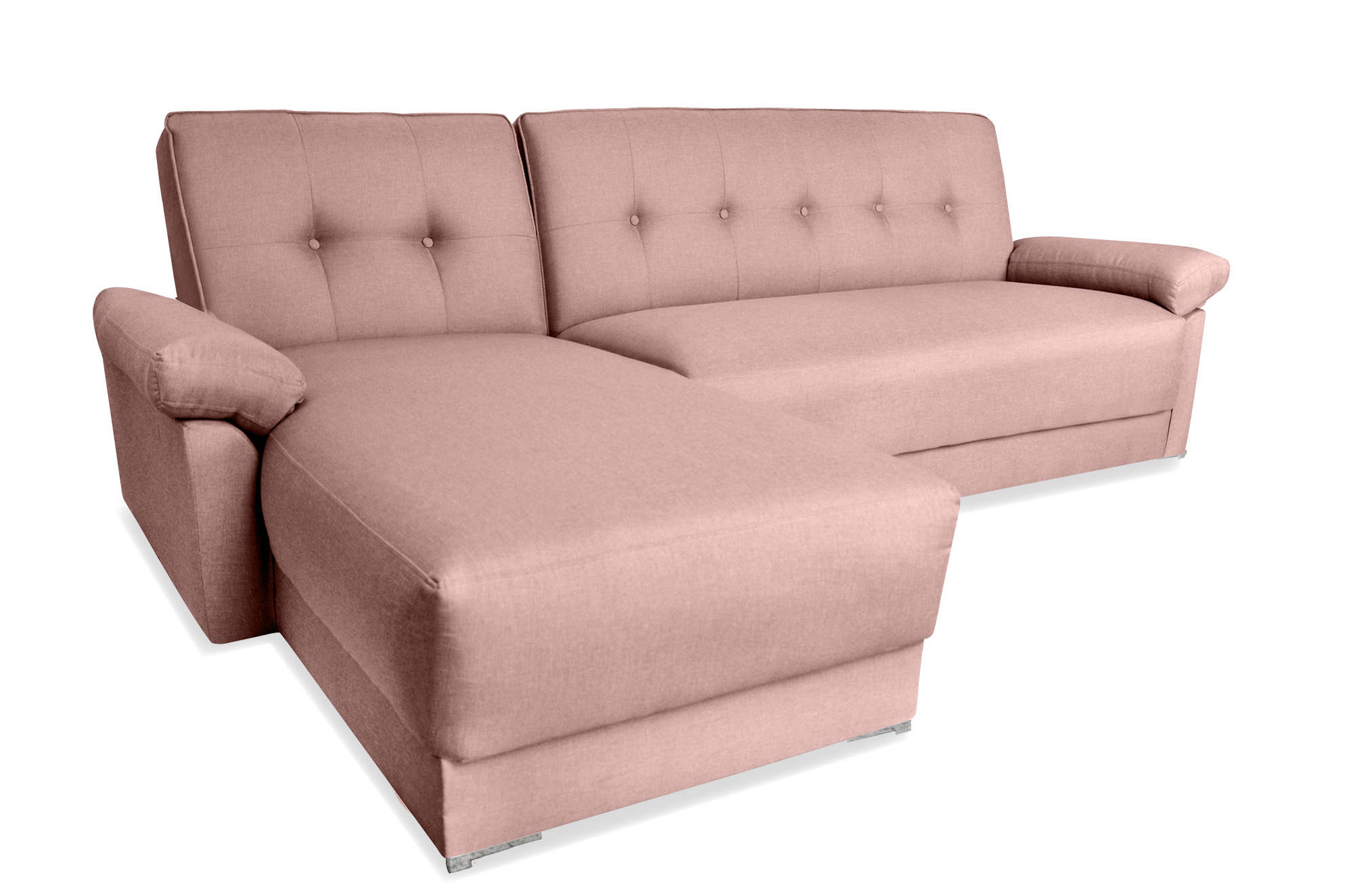 Galiano Sala Esquinera Convertible Sofá Cama Matrimonial Lino Palo de Rosa. El envío cubre un 80% de Territorio Nacional