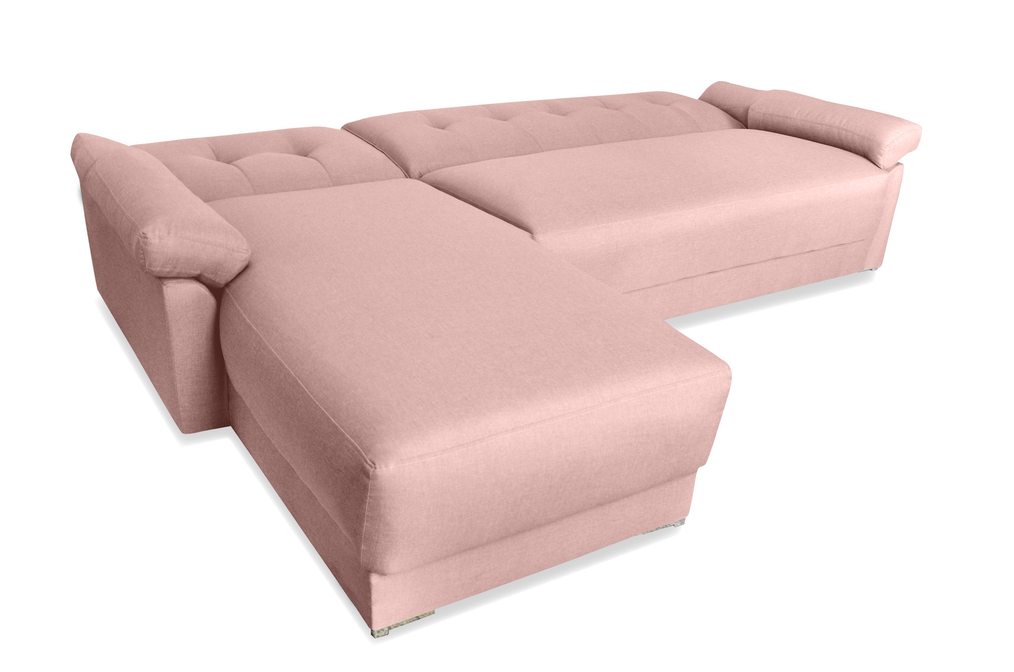 Galiano Sala Esquinera Convertible Sofá Cama Matrimonial Lino Palo de Rosa. El envío cubre un 80% de Territorio Nacional