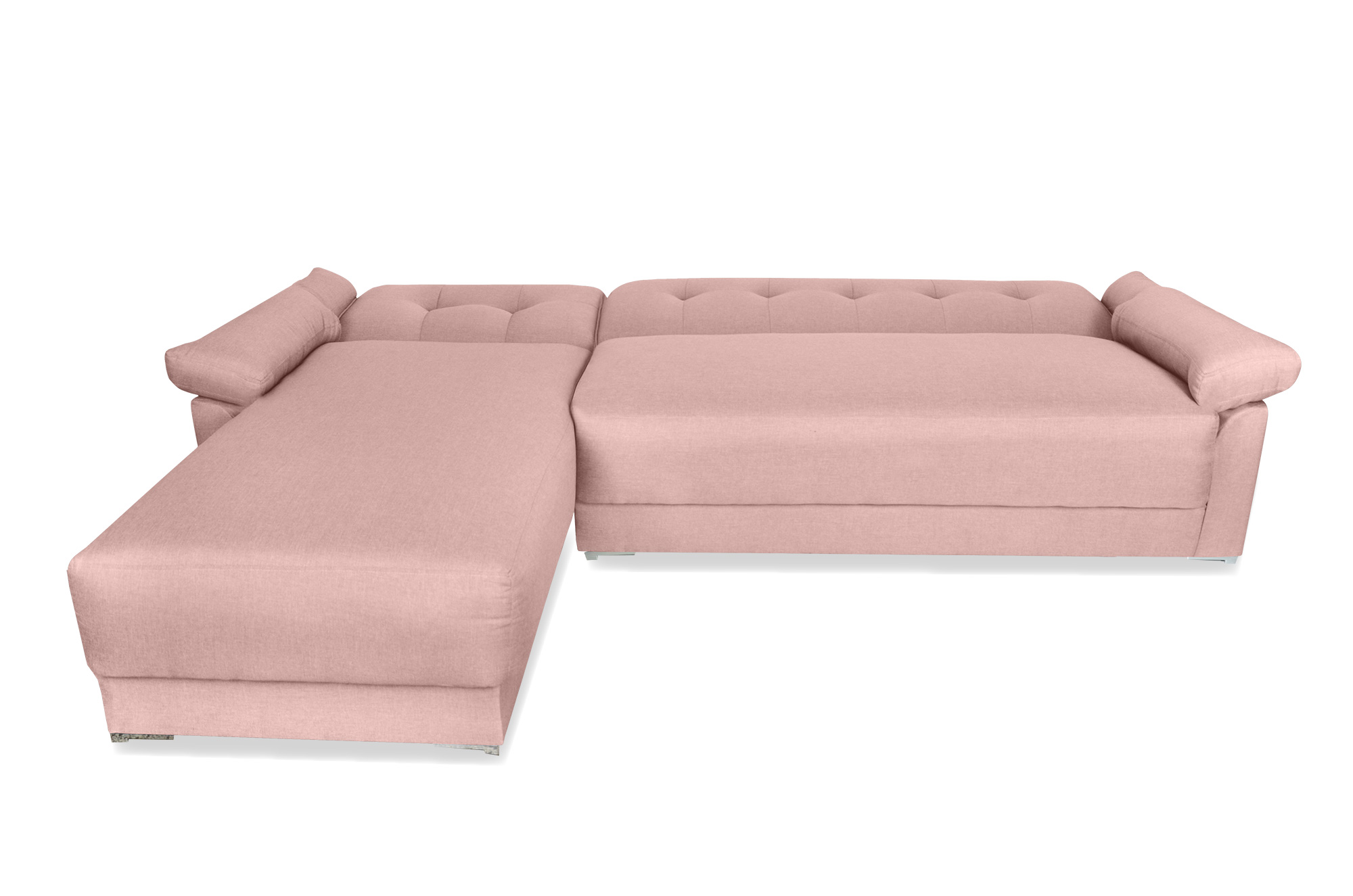 Galiano Sala Esquinera Convertible Sofá Cama Matrimonial Lino Palo de Rosa. El envío cubre un 80% de Territorio Nacional