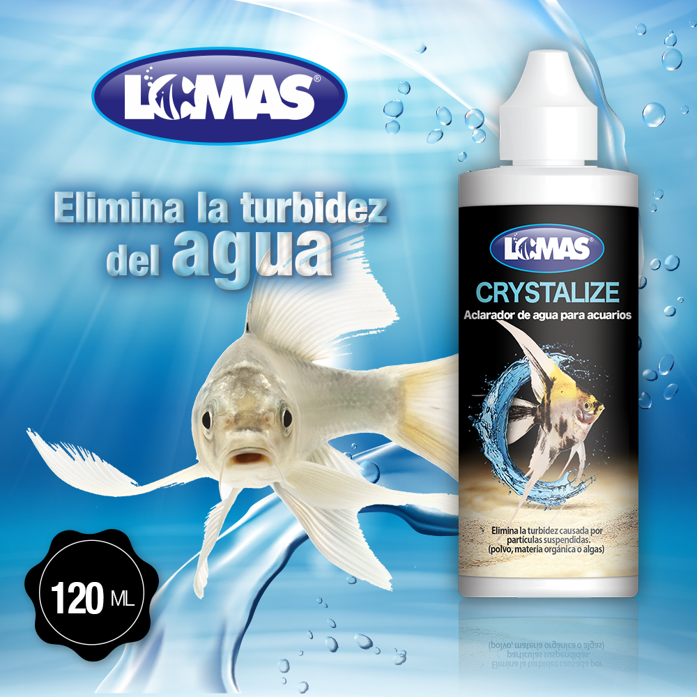 LOMAS Crystalize Aclarador elimina turbidez polvo alga 120Ml