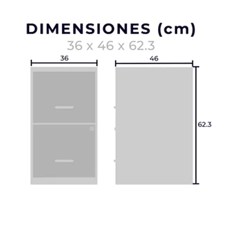 Archivero Metalico azul codimmex