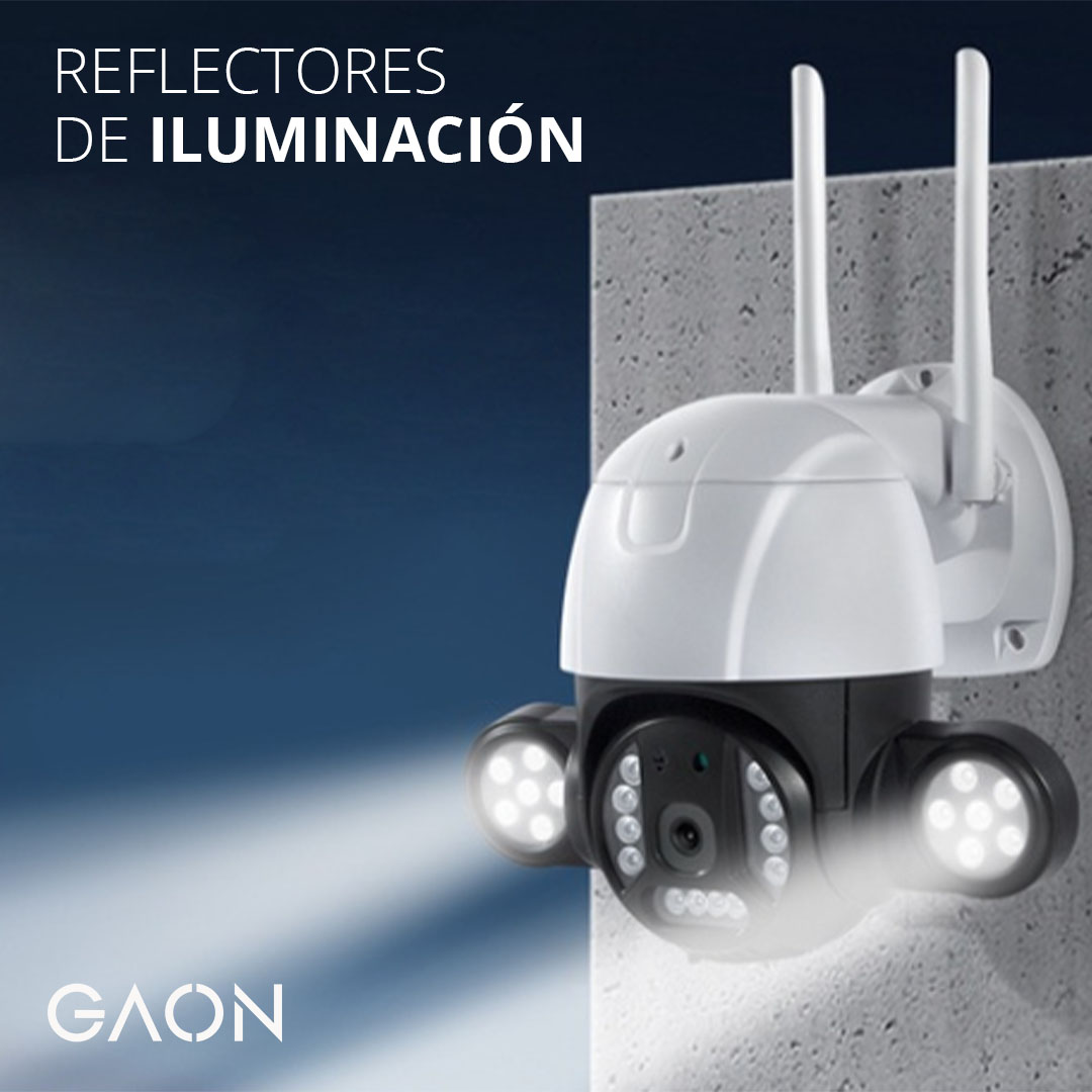 Camara De Seguridad IP Wifi de Vigilancia Con Microfono Y Luz