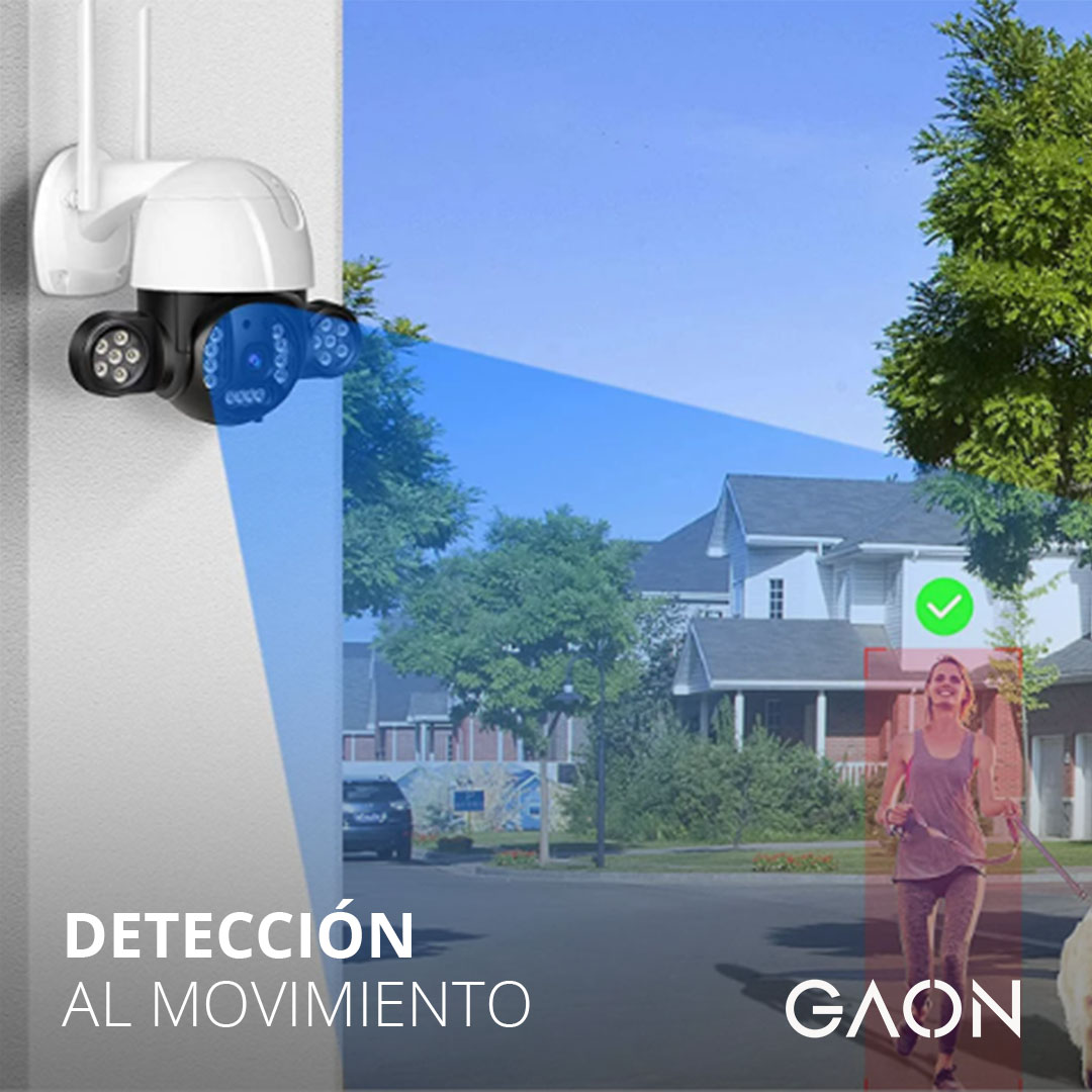 Camara De Seguridad IP Wifi de Vigilancia Con Microfono Y Luz