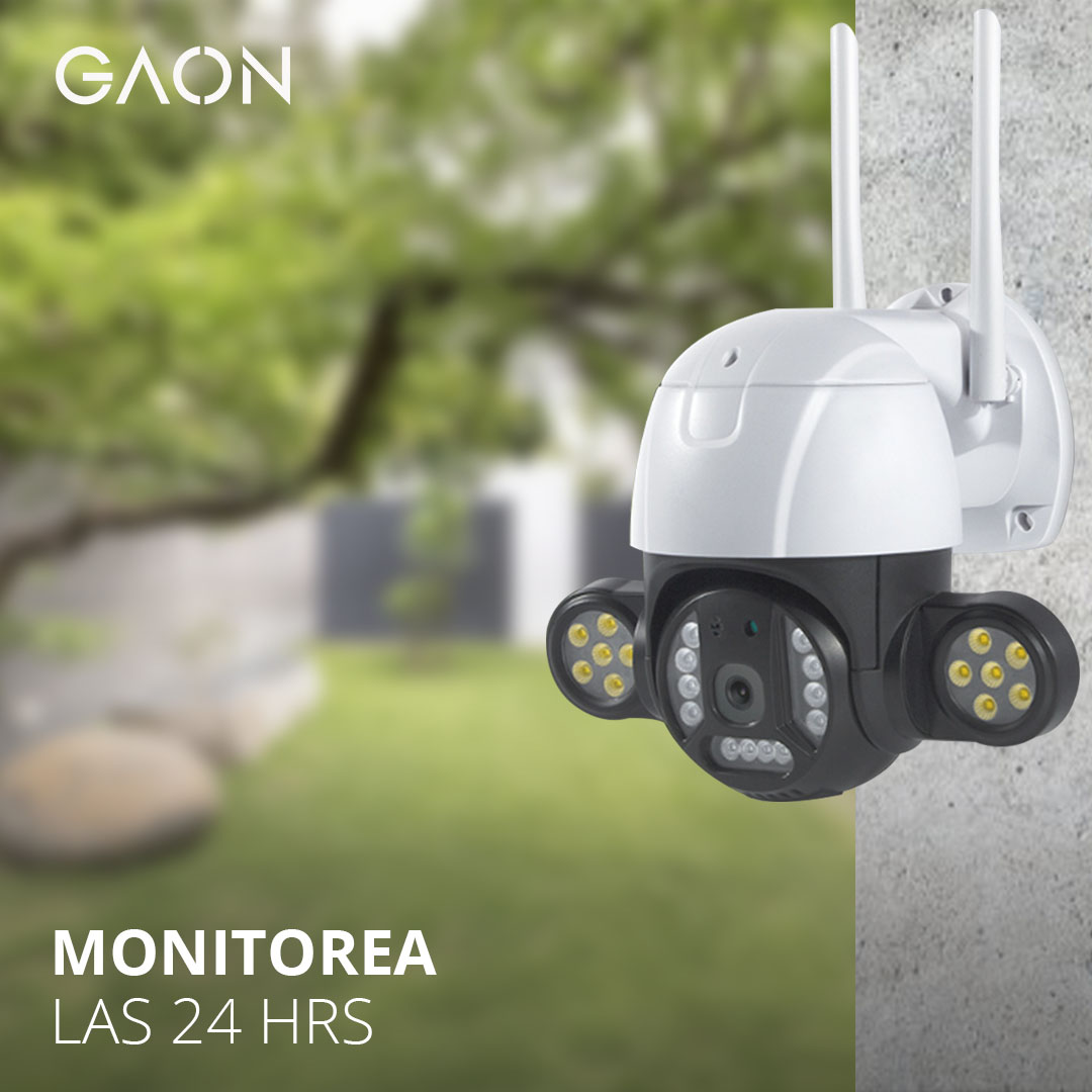 Camara De Seguridad IP Wifi de Vigilancia Con Microfono Y Luz