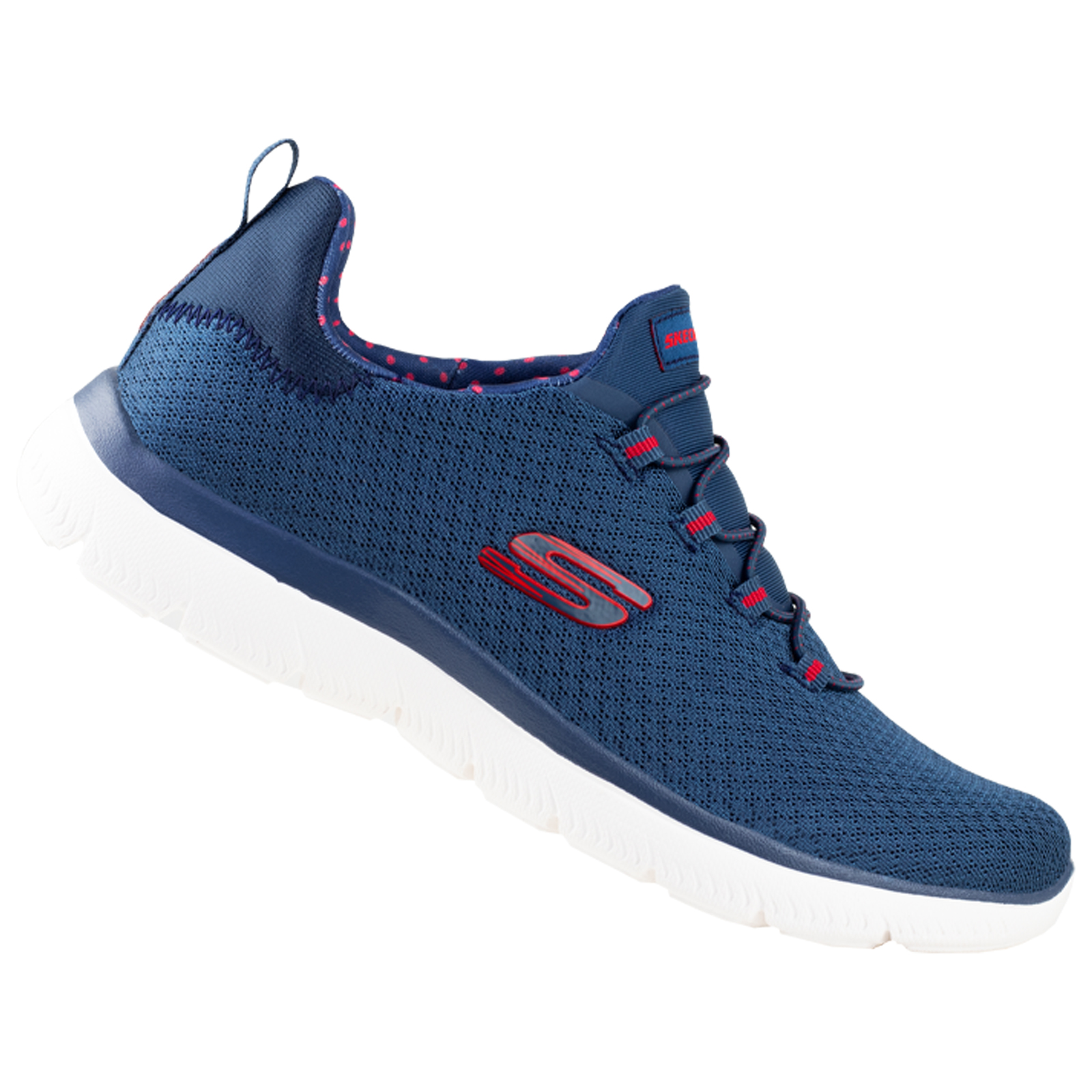 TENIS SKECHERS SUMMITS SPORT 149149 100% ORIGINAL MARINO ROJO