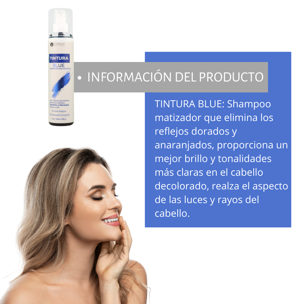 Matizador Profesional Platinum Azul Eliminador De Reflejos