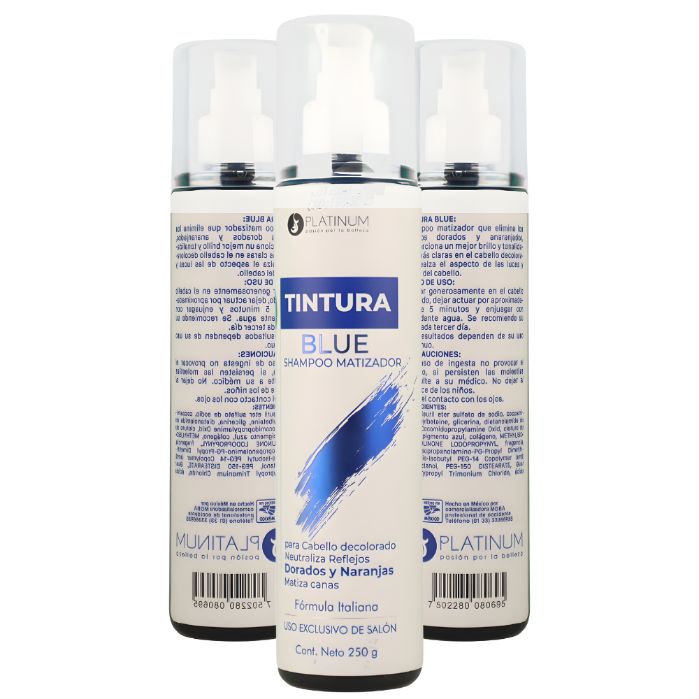Matizador Profesional Platinum Azul Eliminador De Reflejos