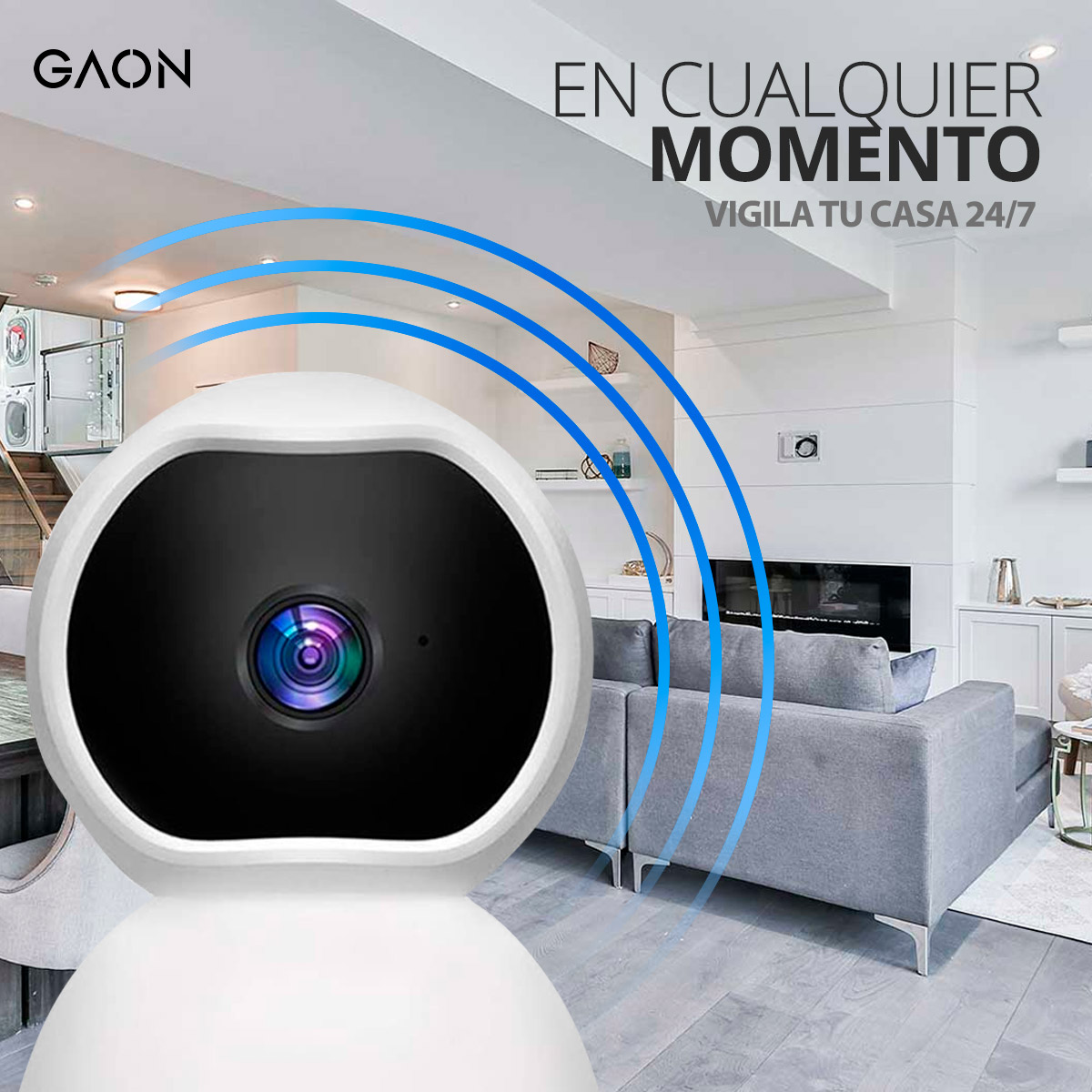 Camara De Vigilancia Y Seguridad Ip Con Sensor De Movimiento