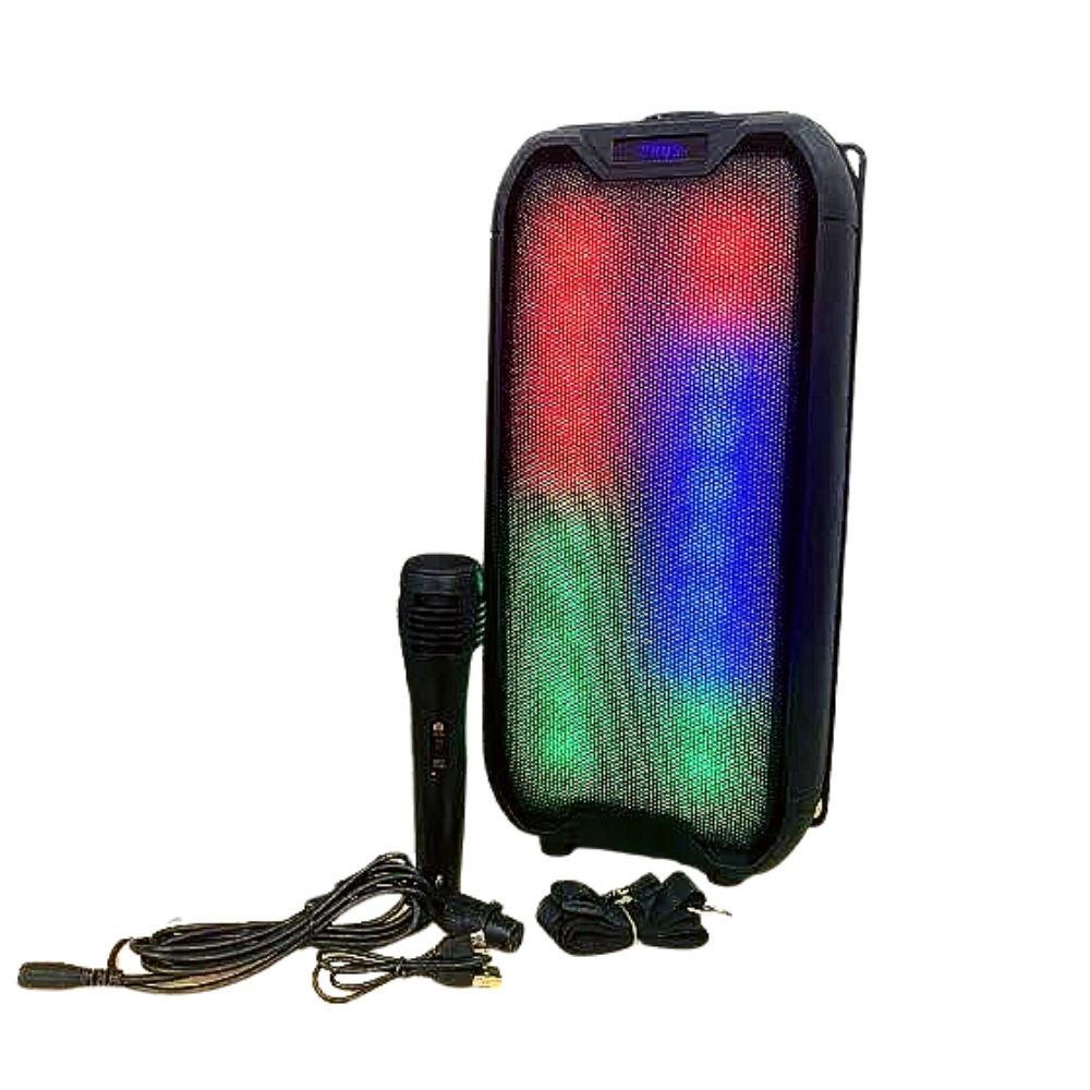 Bocina con luces RGB Gadgets & Fun con micrófono para karaoke incluido