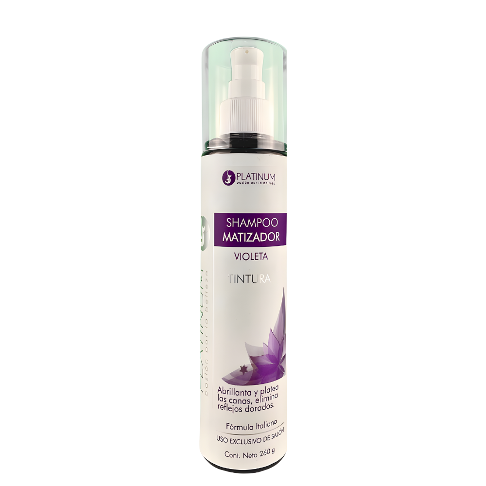Shampoo Matizador Platinum Violeta Abrillanta Y Platea