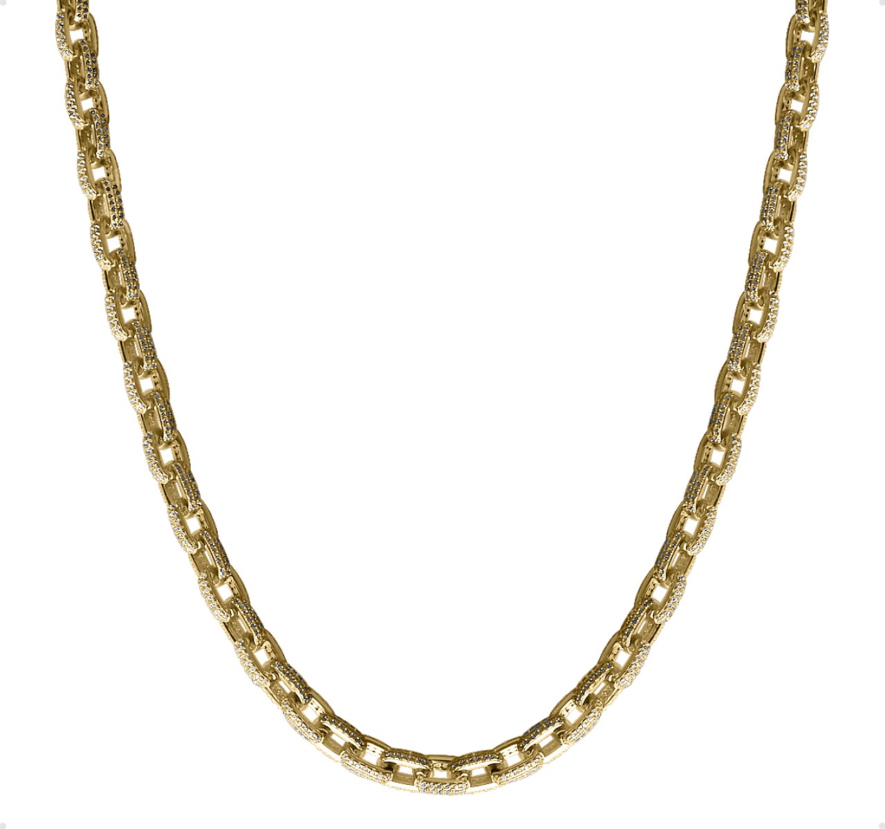 Cadena Ancla Plata Ley 925 Caballero 65cm - 8mm Italiana