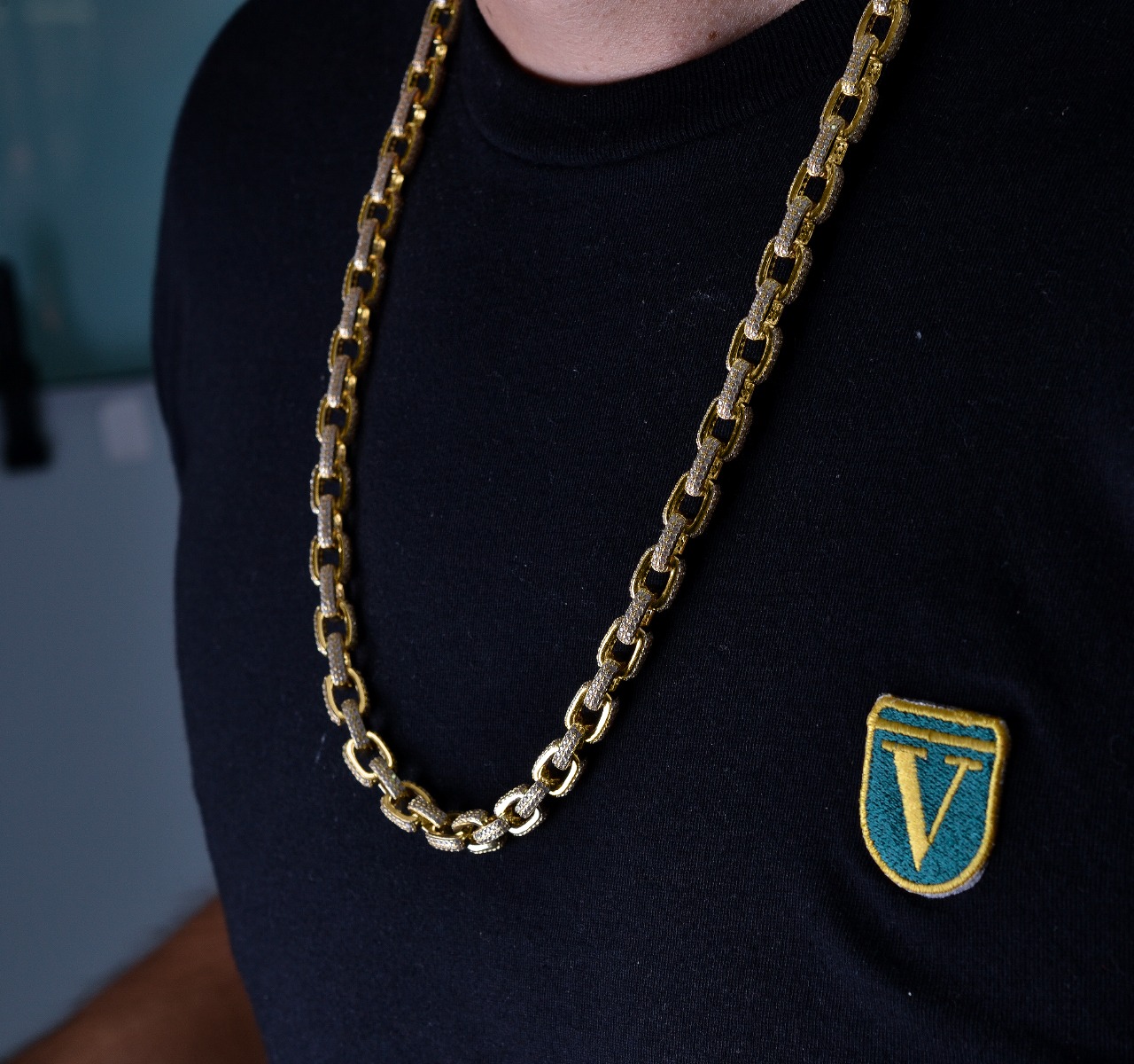 Cadena Ancla Plata Ley 925 Caballero 65cm - 8mm Italiana