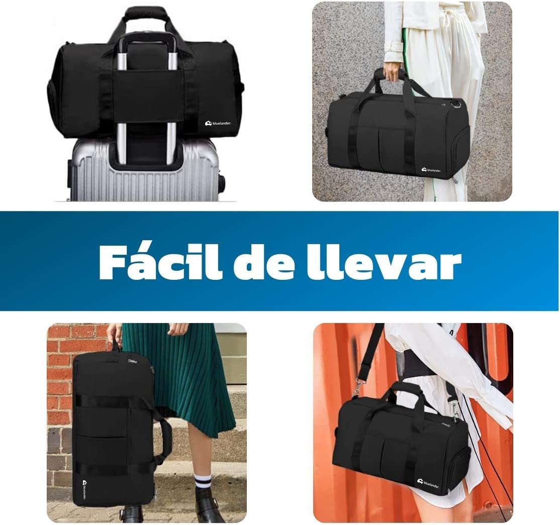 Maleta Deportiva de Mano para Gimnasio Bluelander color Negro