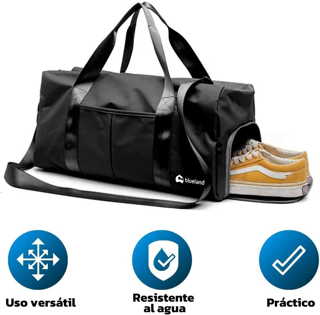 Maleta Deportiva de Mano para Gimnasio Bluelander color Negro
