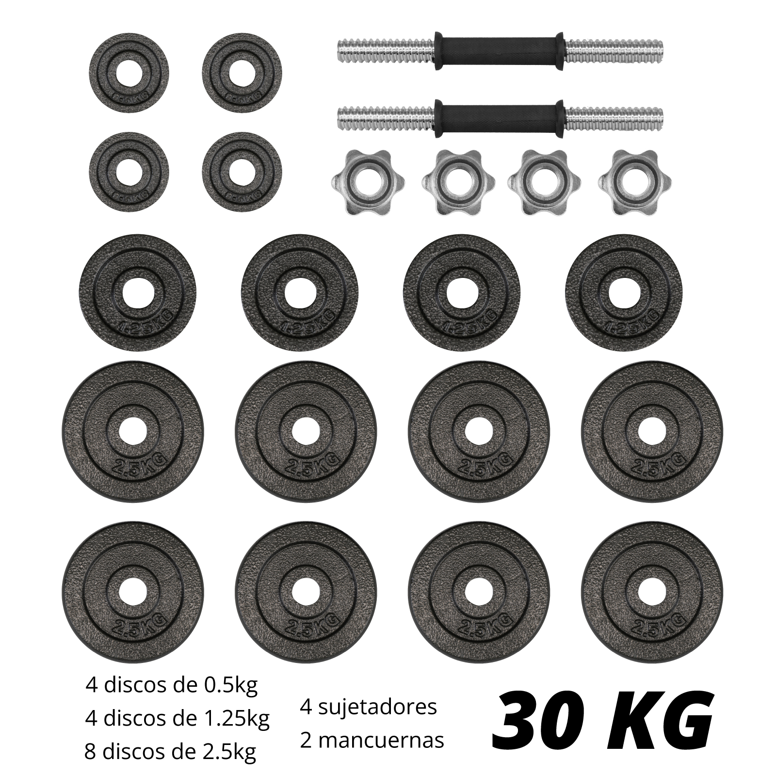 Set de mancuernas 30kg