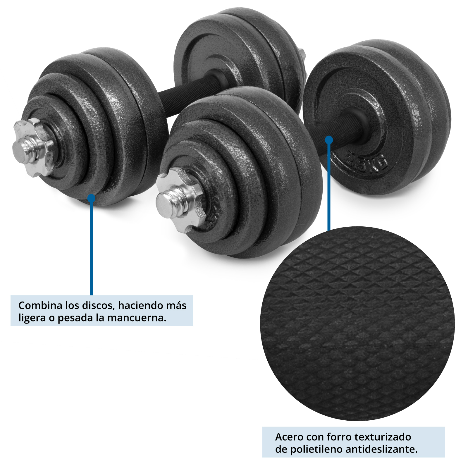 Set de mancuernas 30kg