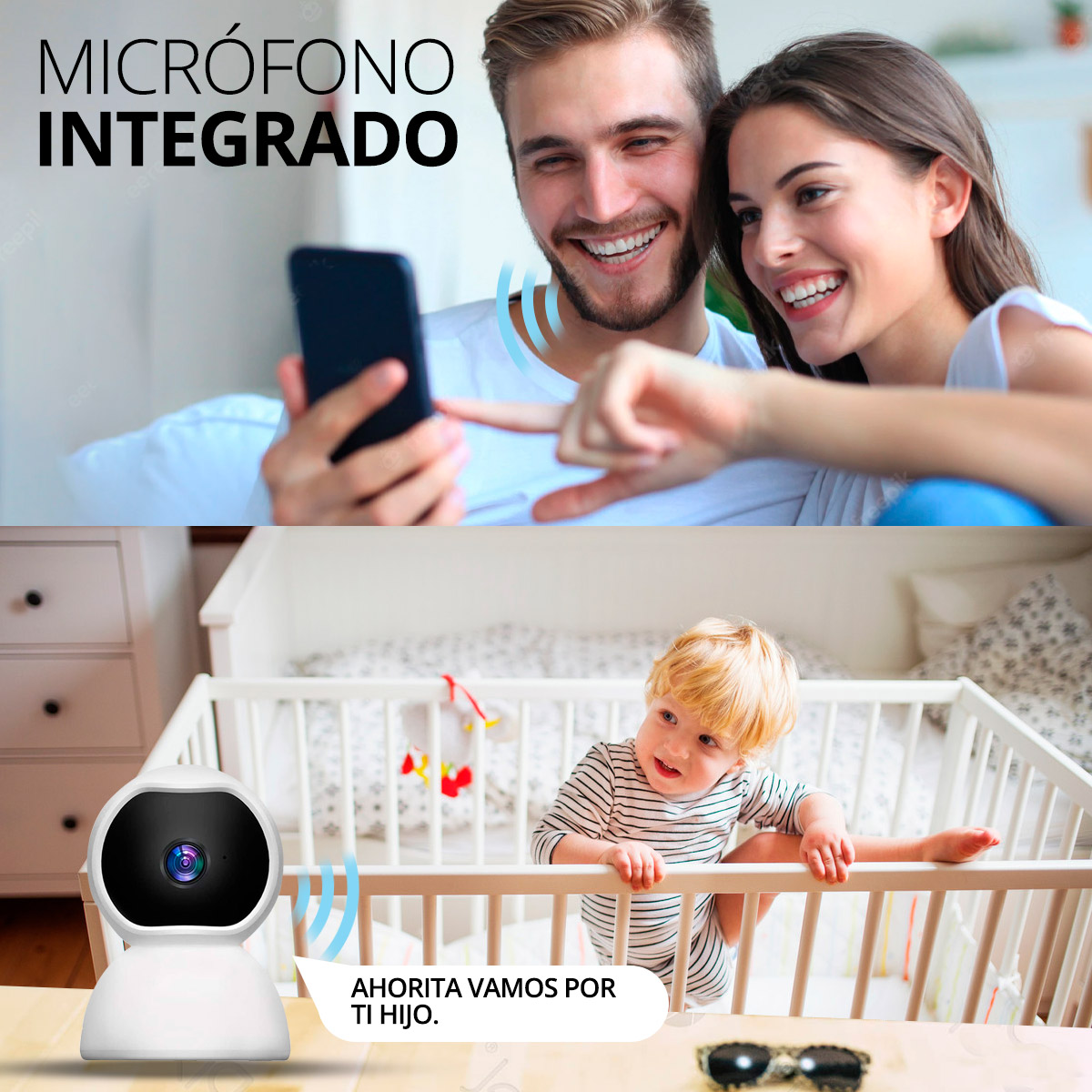 Monitor Para Bebe Camara De Vigilancia Y Seguridad Wifi Ip