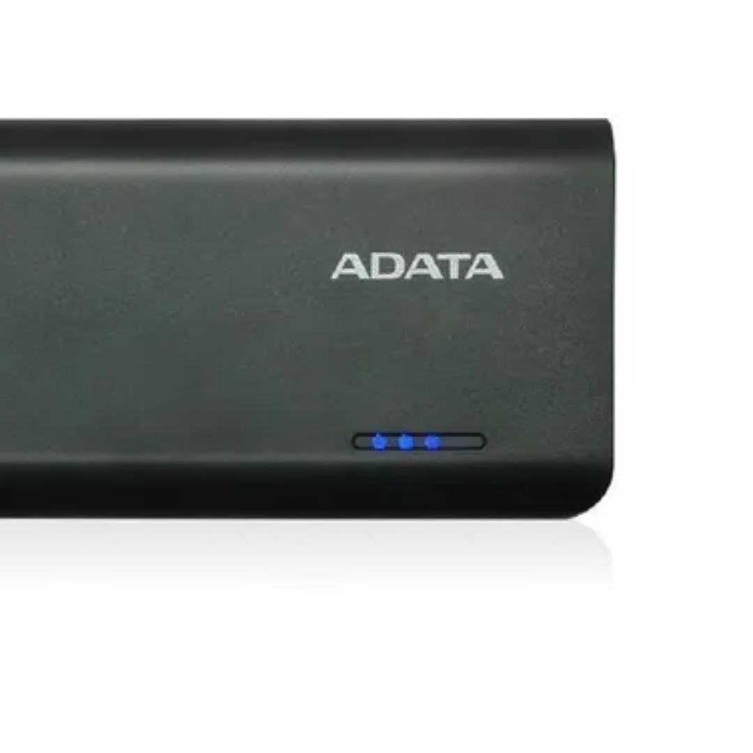Power Bank 10000mah Adata Pt100 Bateria Portatil Led Negro